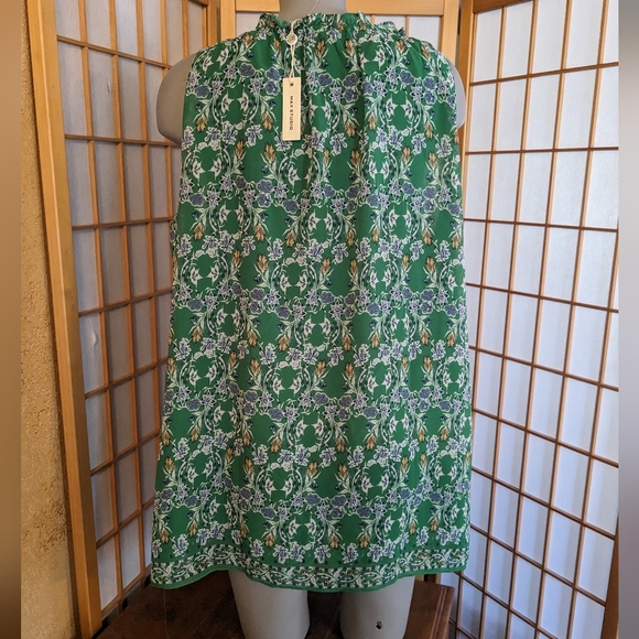 🆕 Max Studio, floral print tunic top, NEW with tags, 1X. FINAL PRICE DROP 💧💧 - Picture 6 of 10